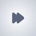 Rewind right , vector best flat icon Royalty Free Stock Photo