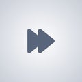 Rewind right , vector best flat icon Royalty Free Stock Photo