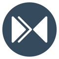 Rewind sign, play Isolated Vector Icon which can be easily modified or edited