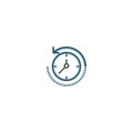 Rewind time icon line design. Business icon vector illustration