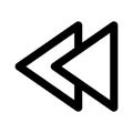 RewindLine Style vector icon which can easily modify or edit