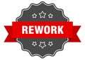 rework label. rework isolated seal. sticker. sign