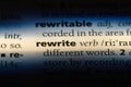 rewrite Royalty Free Stock Photo