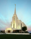 Rexburg, ID LDS Temple Mormon Royalty Free Stock Photo