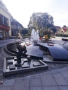 The Rexio monument is also a small fountain