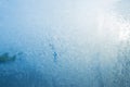 Rexture of blue frosty pattern Royalty Free Stock Photo