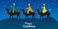 Happy Epiphany day card Royalty Free Stock Photo