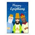 Happy Epiphany day card Royalty Free Stock Photo