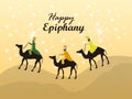Happy Epiphany day card