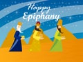 Happy Epiphany day card Royalty Free Stock Photo