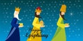 Happy Epiphany day card Royalty Free Stock Photo