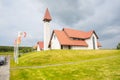 Church and museum of Reykholt in Borgarfjordur in west Iceland Royalty Free Stock Photo