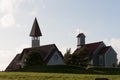 Reykholtskirkja, two of the many Icelandic churches. Royalty Free Stock Photo