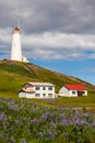 Reykjanes lighthouse, Iceland Royalty Free Stock Photo