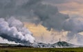 Reykjanes Peninsula / ICELAND - AUGUST 2, 2020: Geothermal Power Plant