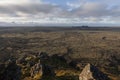 Reykjanes Peninsula Panorama , Iceland Royalty Free Stock Photo