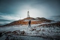 Reykjanesviti is Iceland\'s oldest lighthouse at Reykjanesta It serves as a landfall light for Reykjavik and Keflavik on