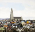 Reykjavic Church Tower Royalty Free Stock Photo