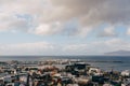 Reykjavik city aerial view of colorful houses, Iceland Royalty Free Stock Photo