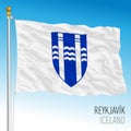 Reykjavik city pennant flag, Iceland, Europe Royalty Free Stock Photo