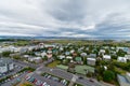 Reykjavik cityscape - colorful buildings Iceland - Capital town of Iceland