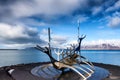 The Sun Voyager Solfar sculpture by Jon Gunnar Arnason on the