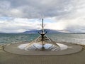 Sun voyager sculpture, Solfar. Reykjavik, Iceland Royalty Free Stock Photo