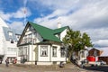 Typical Icelandic architecture in the city center, Reykjavik, Iceland