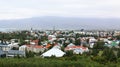 Reykjavik, Iceland cityspace aerial panorama view.