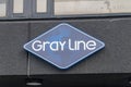 Logo and sign of Gray Line