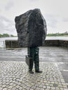 REYKJAVIK, ICELAND - June 30, 2018: Memorial to the Unknown Bureaucrat created by Magnus Tomasson in 1994. Located outside the Royalty Free Stock Photo