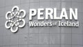 Sign of The Perlan Museum and Planetarium, Reykjavik. Royalty Free Stock Photo