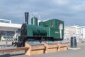 Steam locomotive used to build the harbour Reykjavik Docks railway Royalty Free Stock Photo