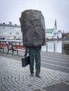 Memorial To The Unknown Bureaucrat. Statue by Magnus Tomasson Royalty Free Stock Photo
