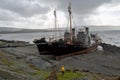 Beached whaling ships in Hvalfjordur - Whale Fjord - near Reyjavik, Iceland.