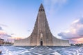 Reykjavik - May 01, 2018: Hallgrimskirkja church in the center of Reykjaivk, Iceland