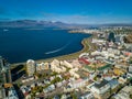 Reykjavik from yhe top. Iceland capital in summer sunny daytime Royalty Free Stock Photo