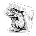 Reynard the Fox: Tricking the Hare, vintage illustration