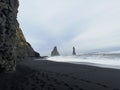Reynifsjara black sand beach, Iceland Royalty Free Stock Photo