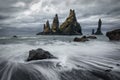 Reynisdrangar, iconic rocks in Reynisfjara beach