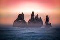 Reynisdrangar rock formation Royalty Free Stock Photo