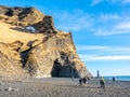 Reynisfjara black sand beach in Vik, Iceland