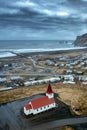 Reyniskirkja Church on the southern coast of Vik, Iceland