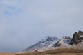 Reyniskirkja Church in Vik in Iceland with Mountain Range in Background