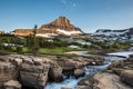 Reynolds Mountain at Logan Pass, Glacier National Park Royalty Free Stock Photo