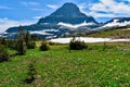 Reynolds Mountain Peak Glacier National Park Royalty Free Stock Photo