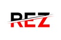 REZ Logo: Elevating Brands with Bold Design, Creative Identity, and Timeless Innovation Royalty Free Stock Photo