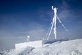 RF antennas on meteo station Royalty Free Stock Photo