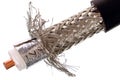RF 50 ohm coaxial cable Royalty Free Stock Photo