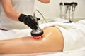 Rf skin tightening. Hardware cosmetology. Ultrasound cavitation body contouring treatment, anti-cellulite and anti-fat therapy in